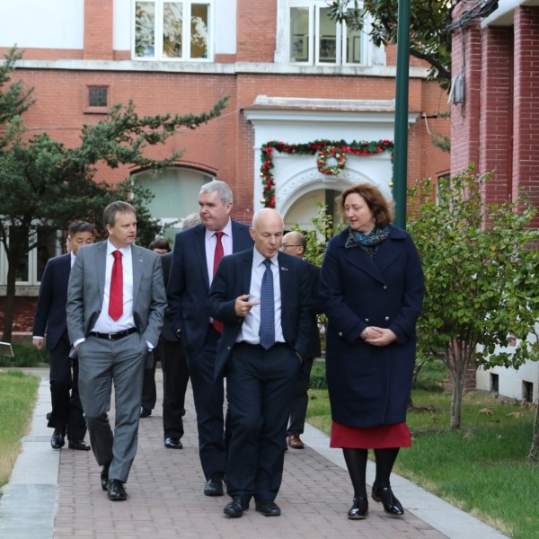Professor Brewer visits The Sino-British College in Shanghai