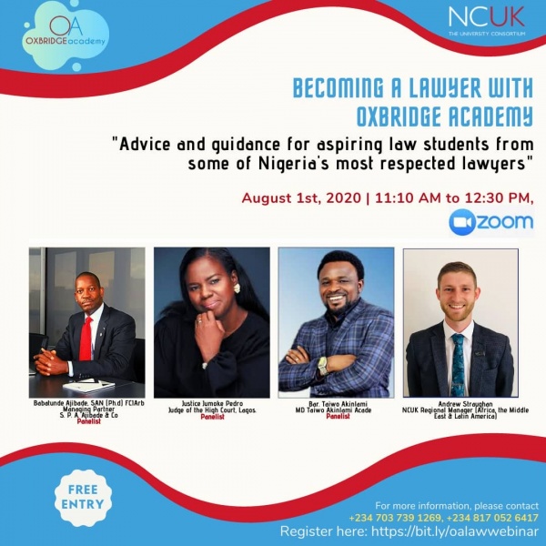 Study Law with NCUK and Oxbridge Academy