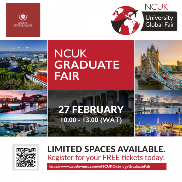 NCUK and Oxbridge Tutorial College Graduate Fair