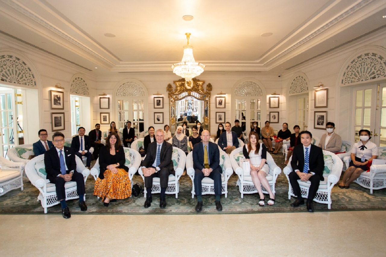 Staff and attendees at the British Academic Center event.