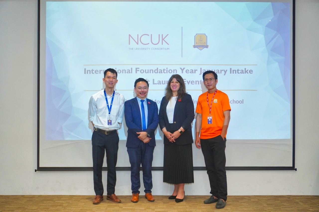 Representatives from NCUK and KINGS International School.
