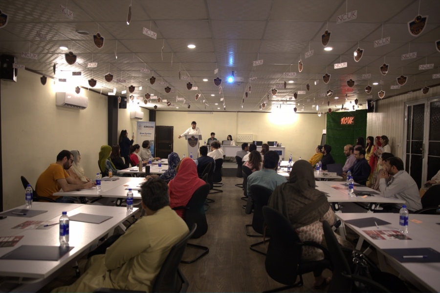 Attendees at the event