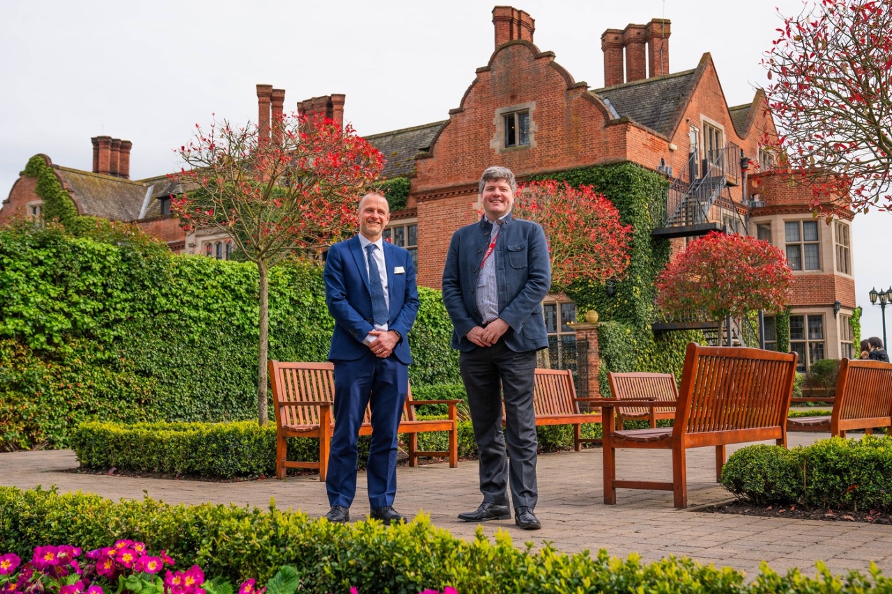 Steven Turner (left), Head of QE College with Adam Connor (right), Head of Business Development - UK & RoW for NCUK