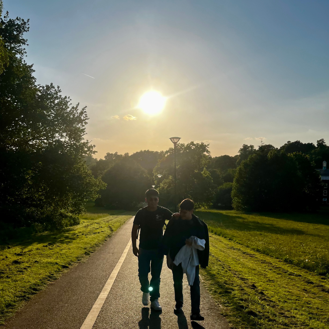 Students out for a walk