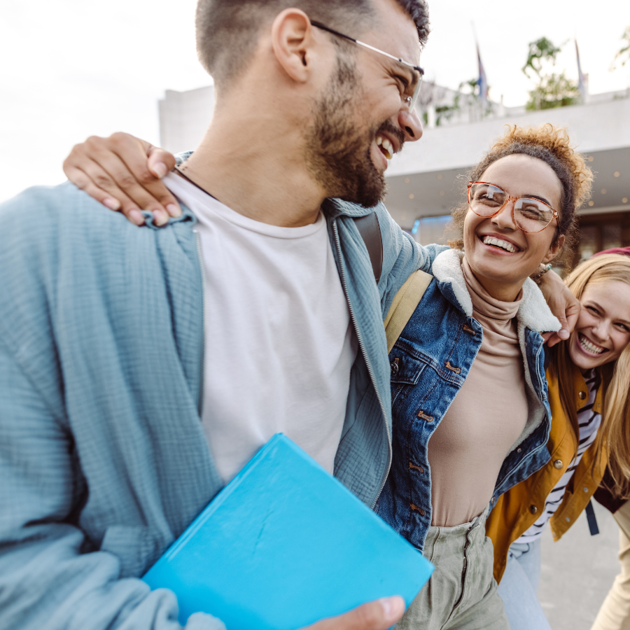 Students hanging out